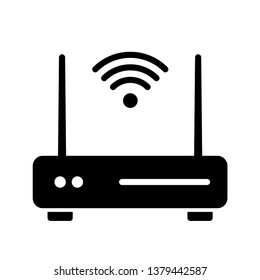 Router Icon Vector Illustration Logo Template