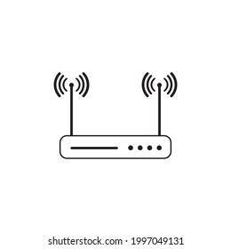 Vektorgrafik-Vektorgrafik-Design des Routers