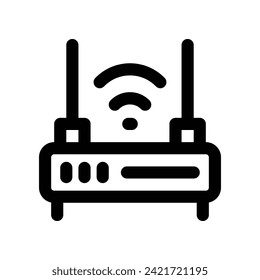 router icon. vector line icon for your website, mobile, presentation, and logo design.