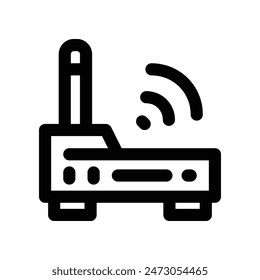 router icon. vector line icon for your website, mobile, presentation, and logo design.