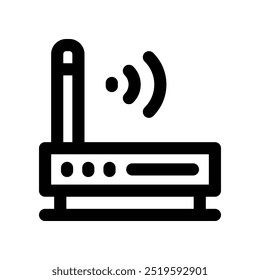 router icon. vector line icon for your website, mobile, presentation, and logo design.