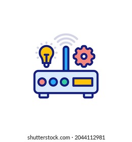 Router icon in vector. Logotype