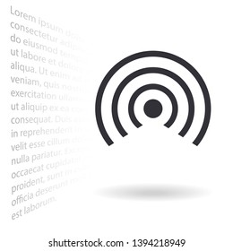 router icon vector . Lorem Ipsum Illustration design