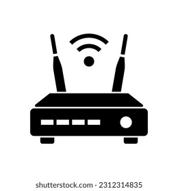 Vektorgrafik des Routers auf dem trendigen Design