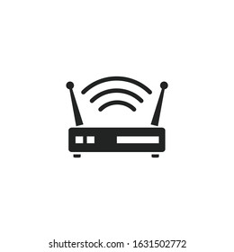 Router Icon vector sign isolated for graphic and web design. Router symbol template color editable on white background.