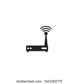 Router Icon vector sign isolated for graphic and web design. Router symbol template color editable on white background.
