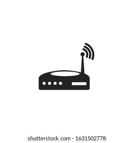 Router Icon vector sign isolated for graphic and web design. Router symbol template color editable on white background.