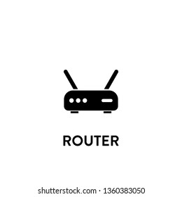 router icon vector. router sign on white background. router icon for web and app