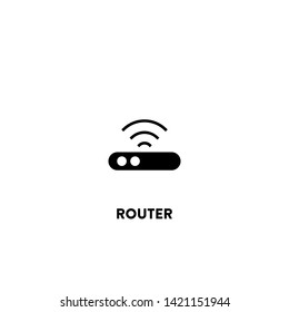 router icon vector. router sign on white background. router icon for web and app