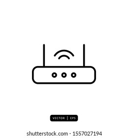 Router Icon Vector - Sign or Symbol