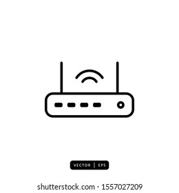 Router Icon Vector - Sign or Symbol