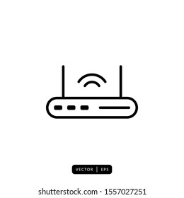 Router Icon Vector - Sign or Symbol