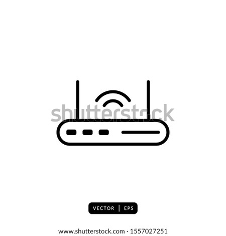 Router Icon Vector - Sign or Symbol