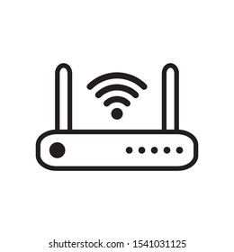 router icon vector symbol template