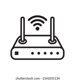 router icon vector symbol template