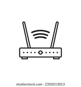 Vektorgrafik-Logo-Design des Routers
