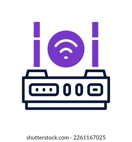 icono del router para tu sitio web, móvil, presentación y diseño de logotipo.