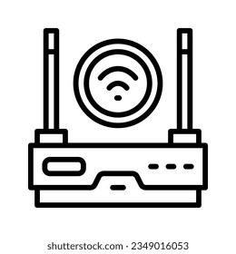 icono del router para tu sitio web, móvil, presentación y diseño de logotipo.