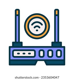 Routersymbol für Ihre Website, Ihr Handy, Ihre Präsentation und Ihr Logo-Design.