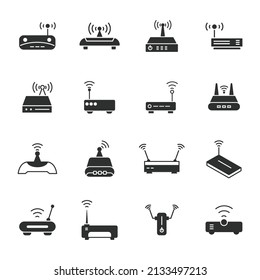 Router  icons set . Router  pack symbol vector elements for infographic web
