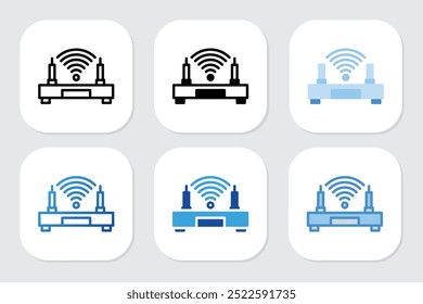 router icons with various design styles