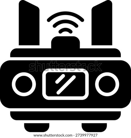 Router Illustration vector Icon Design