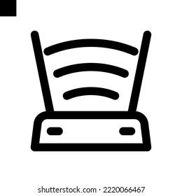router internet icon line style vector
