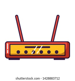 router internet on white background vector illustration