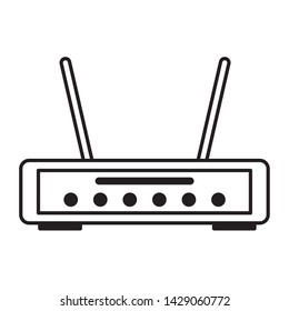 router internet on white background vector illustration
