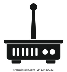Router internet provider icon simple vector. Data server. Home equipment