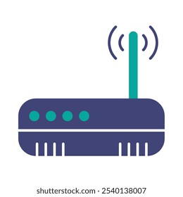 router internet technology icon isolated