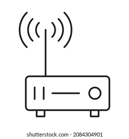 Router Isolated Vector icon which can easily modify or edit

