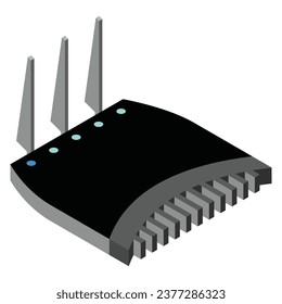 Icon des Routers. Vektor-WiFi-Router, Internet-Modem für Webdesign einzeln auf weißem Hintergrund