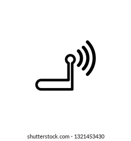 Router Line Icon In Flat Style Vector For Apps, UI, Websites. Black Icon Vector Illustration.