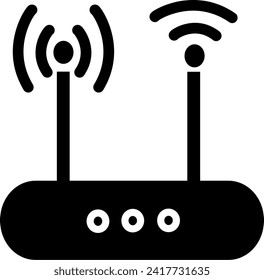  Router line icon. Replaceable vector design.