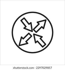 router line new vector icon