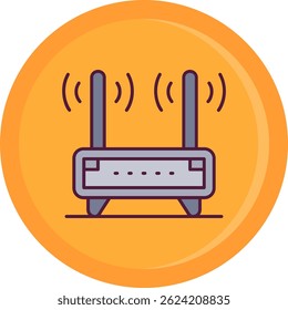 Router Line vector Icon Design