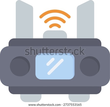 Router Line vector Icon Design