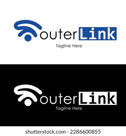 Router Link Logo, Wifi Symbol R Logo 