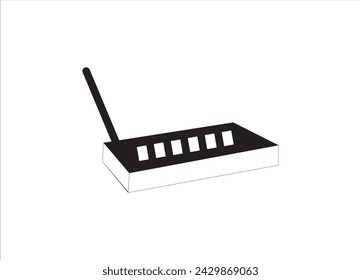Diseño del logotipo del router, vector del icono del router,