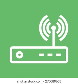 Router, modem hardware, connection icon vector image. Can also be used for communication, connection, technology. Suitable for web apps, mobile apps and print media.