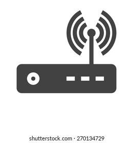 Router, modem hardware, connection icon vector image. Can also be used for communication, connection, technology. Suitable for web apps, mobile apps and print media.