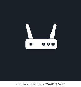 Router modem icon flat vector design