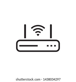 Router Modem Wifi Icon Vector Illustration