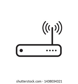 Router Modem Wifi Icon Vector Illustration