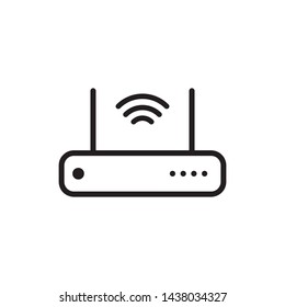 Router Modem Wifi Icon Vector Illustration