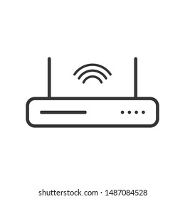Router Modem Wifi Icon Vector Illustration
