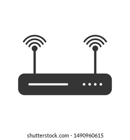 Router Modem Wifi Icon Vector Illustration