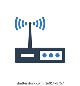 Router Modem Wifi Icon Vector Illustration