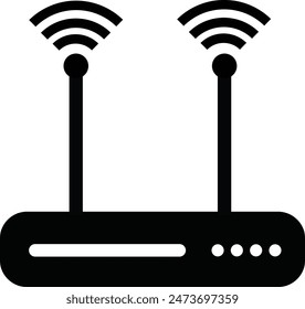 Router Modem Wifi Icon Vector Illustration
